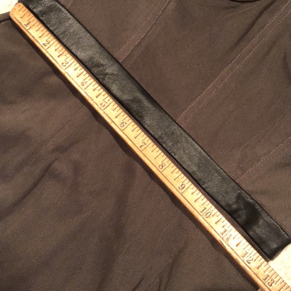 Blanquette Label grey mesh strapless dress with lamb leather detail - Picture 12 of 16